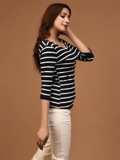 Limelight - Striped Basic Top