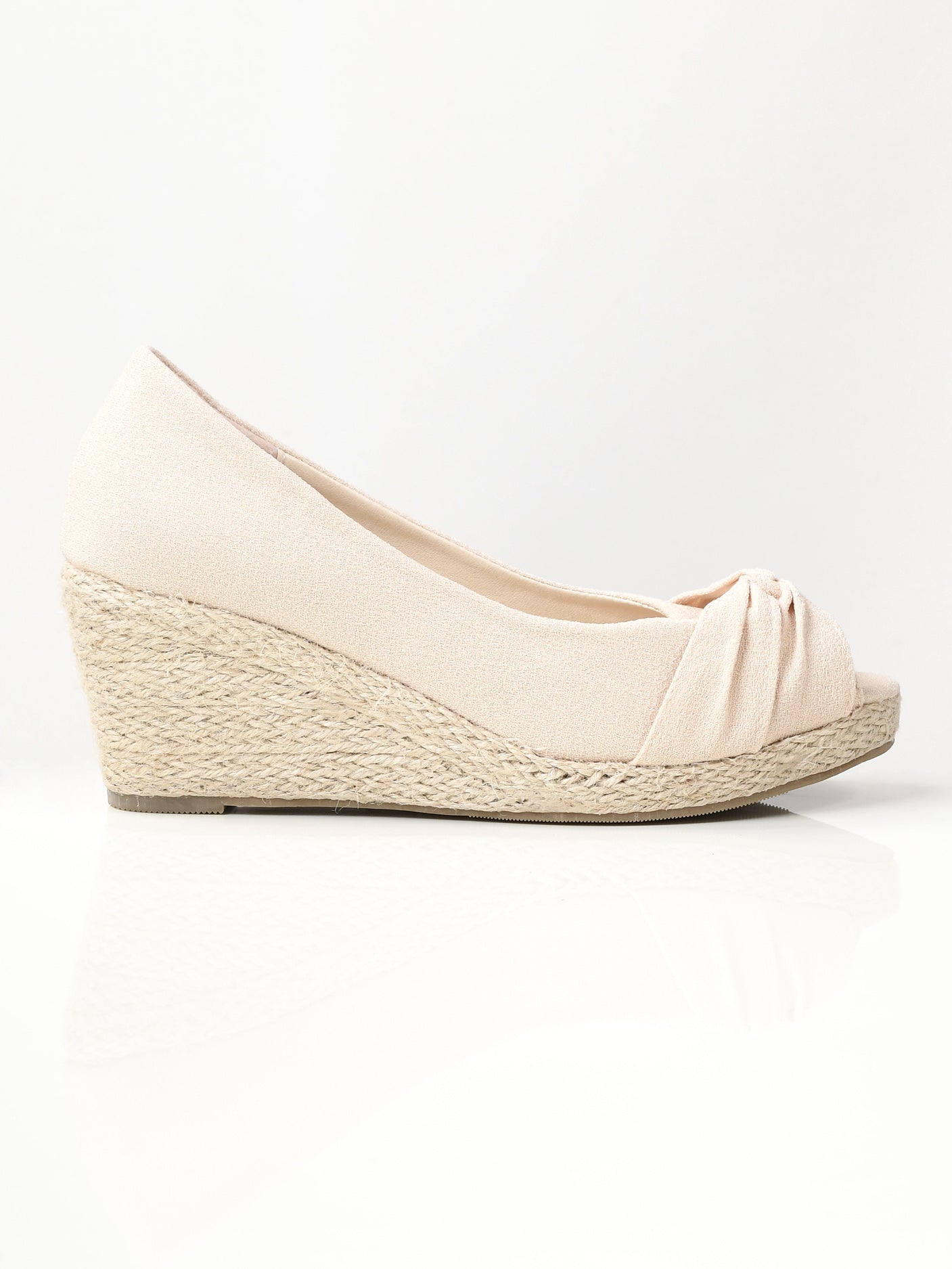 Limelight - Knotted Weave Wedges - Cream