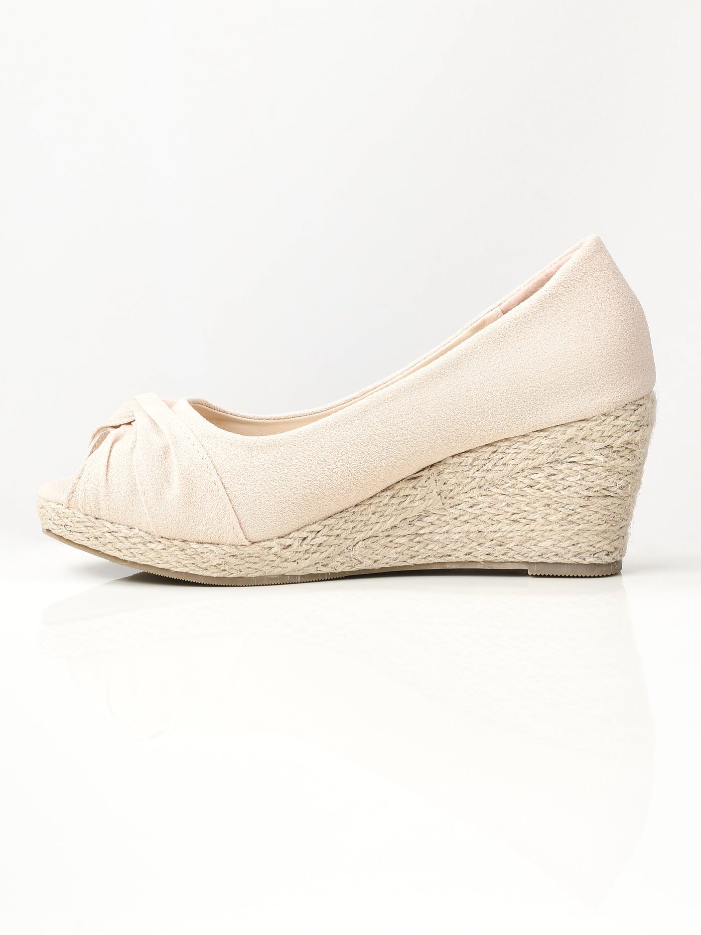 Limelight - Knotted Weave Wedges - Cream