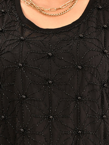 Limelight - Beaded  Chiffon Top