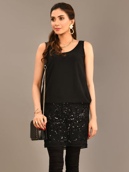 Limelight - Sequined Chiffon Dress