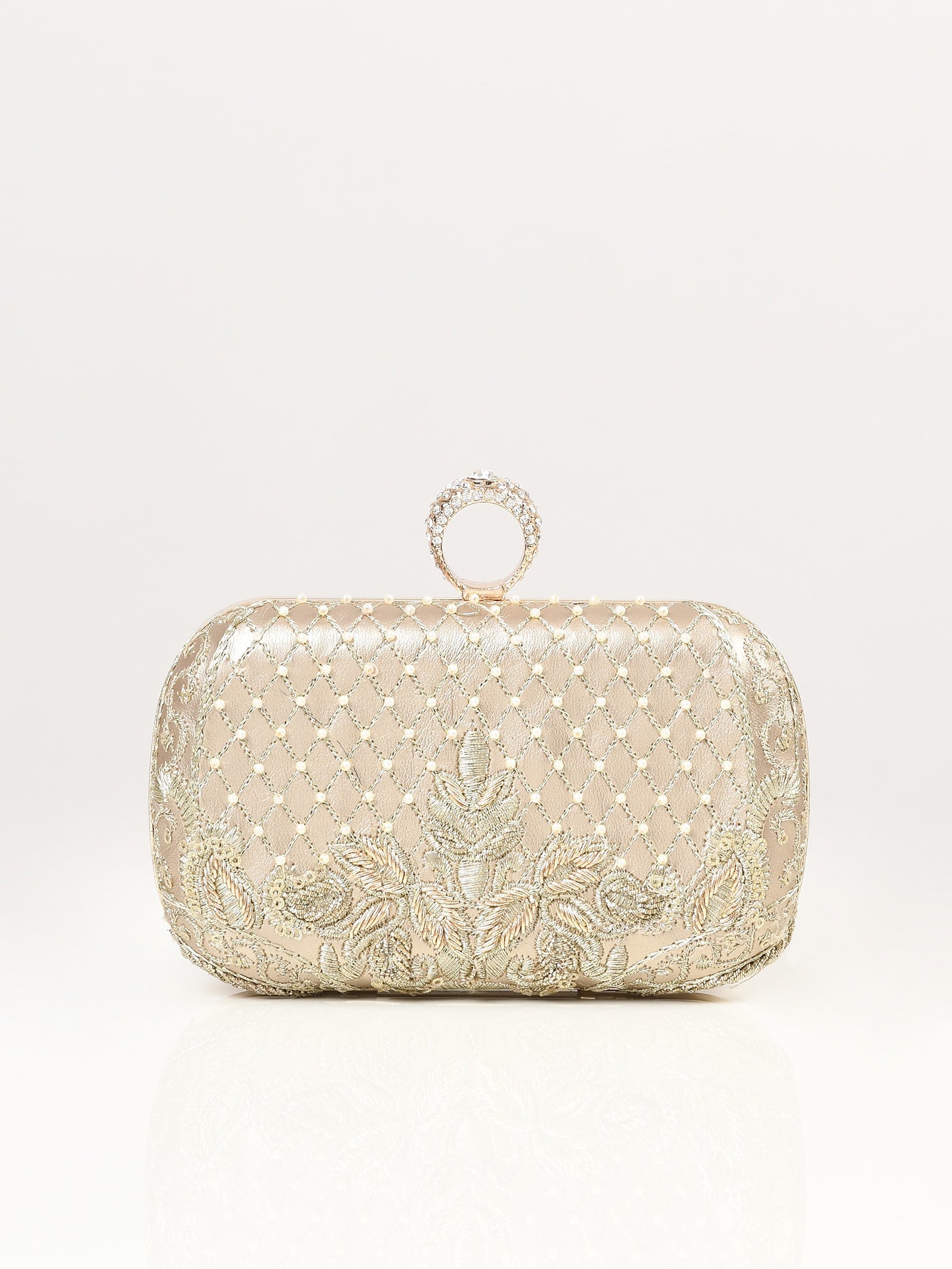 Limelight - Embellished Hard Clutch