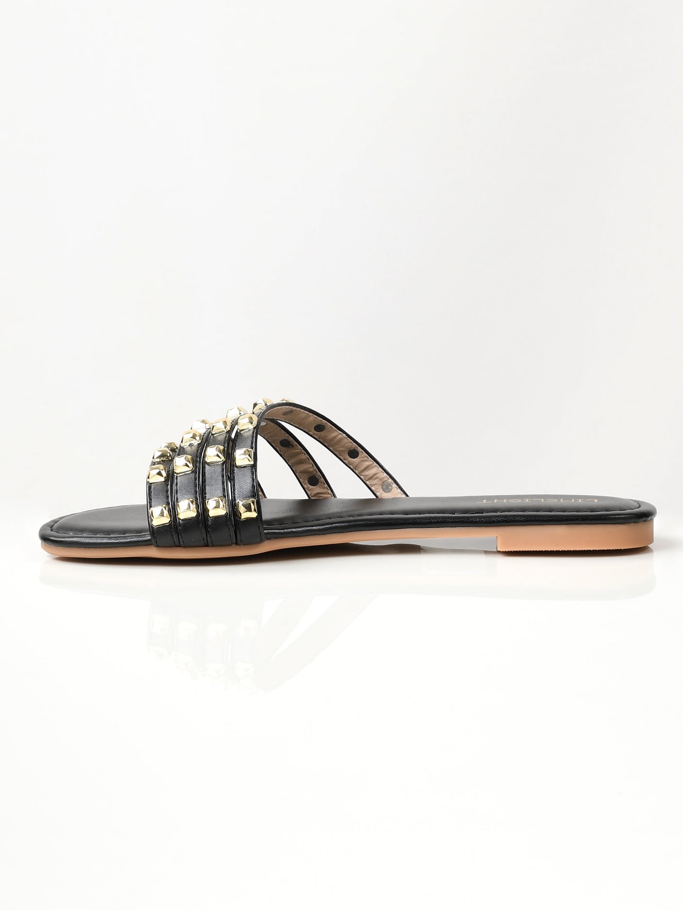 Limelight - Studded Flats - Black