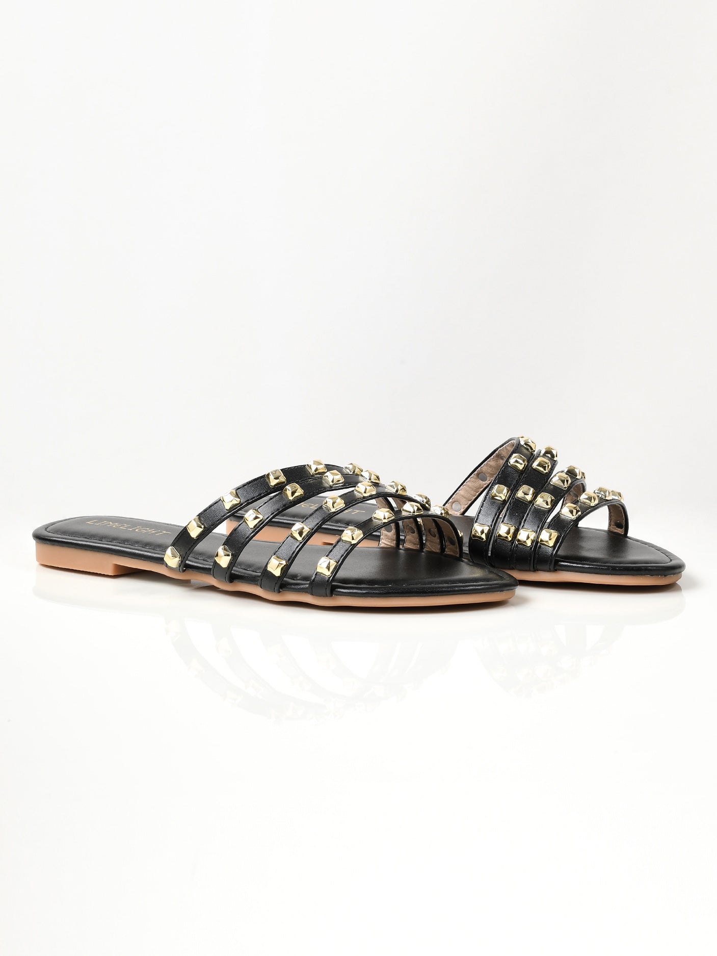 Limelight - Studded Flats - Black