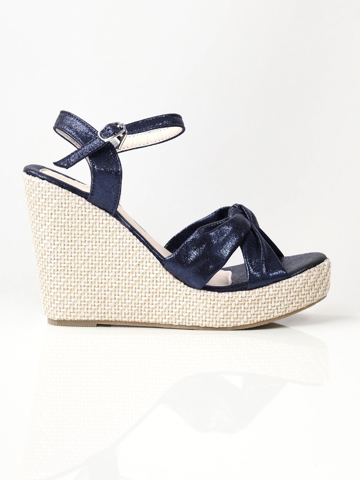 Limelight - Shiny Knotted Wedges - Blue