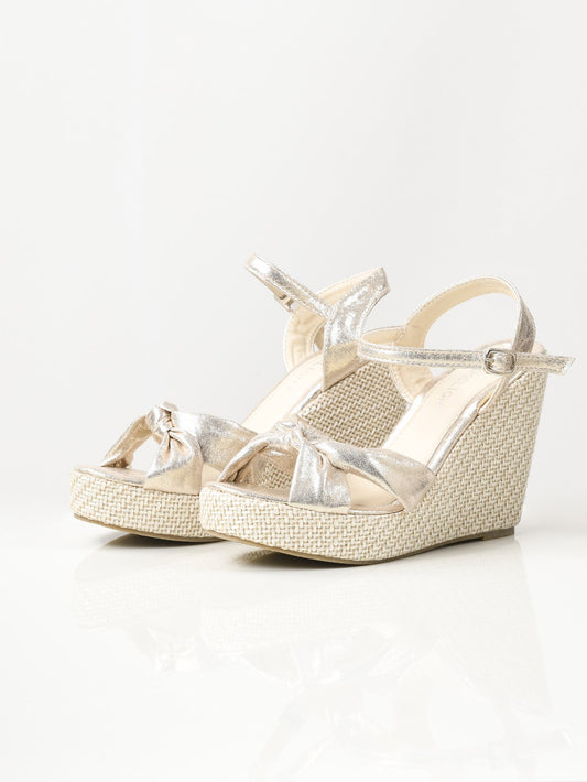 Limelight - Shiny Knotted Wedges - Gold