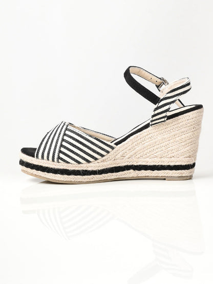 Limelight - Striped Wedges - Black and White