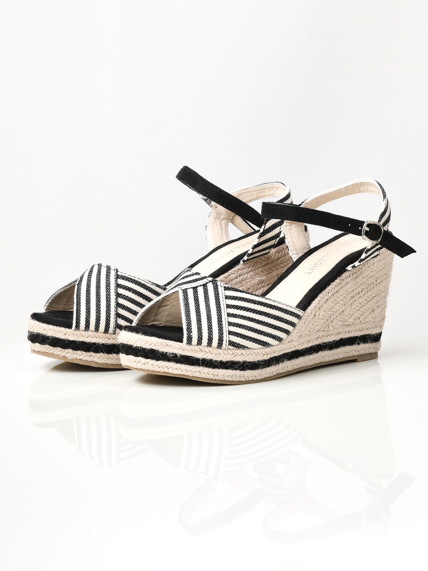 Limelight - Striped Wedges - Black and White