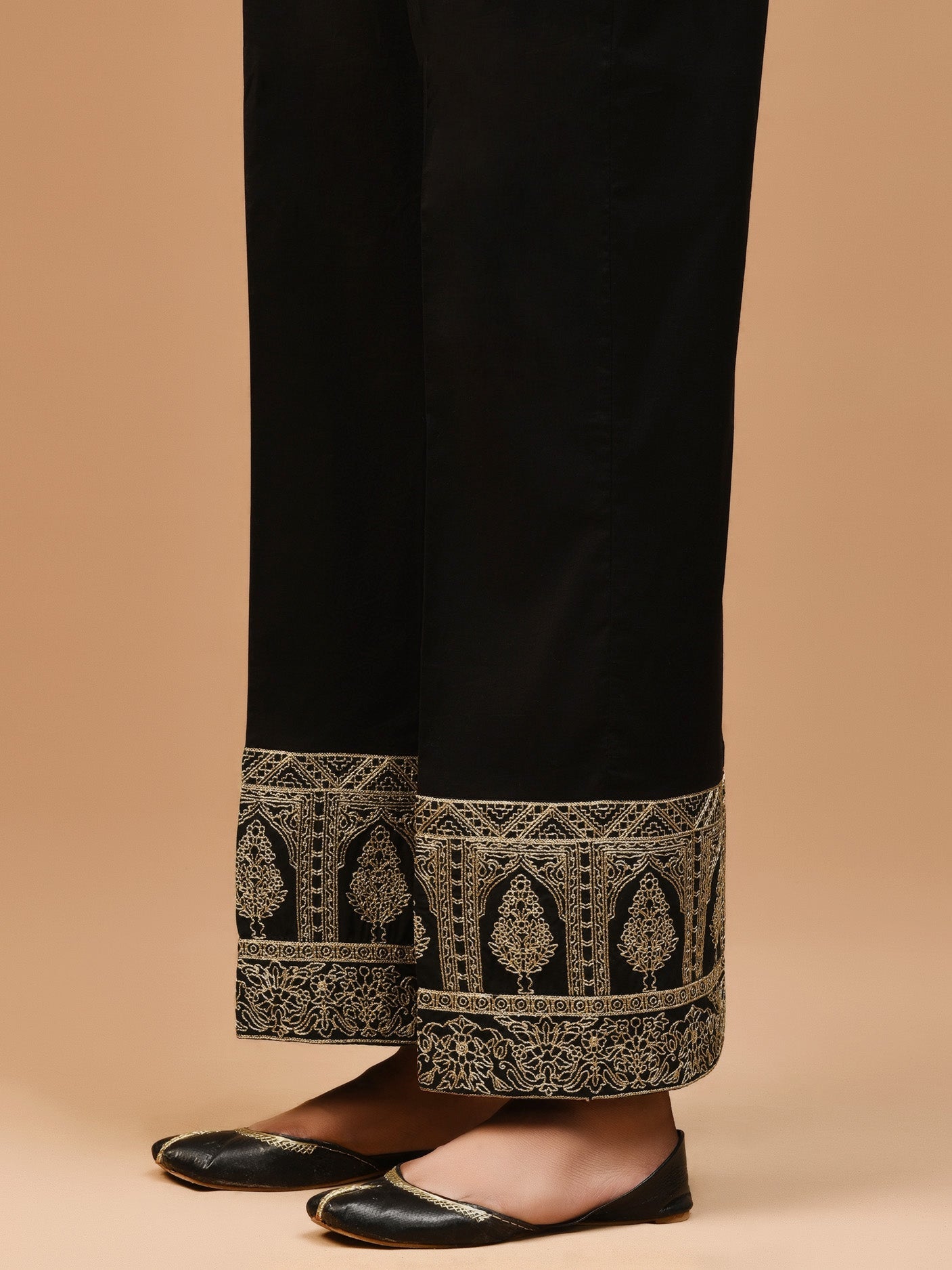 Embroidered Cambric Pants