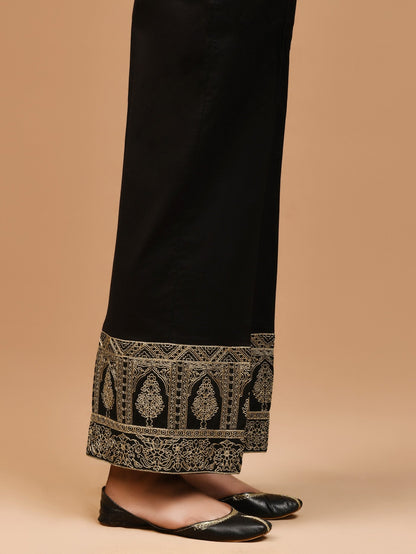 Embroidered Cambric Pants