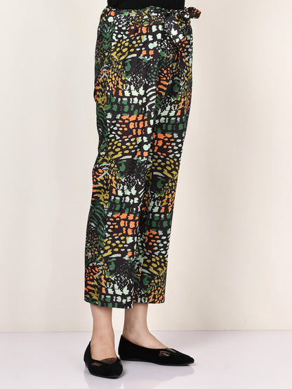 Limelight - Printed Tie Knot Pants