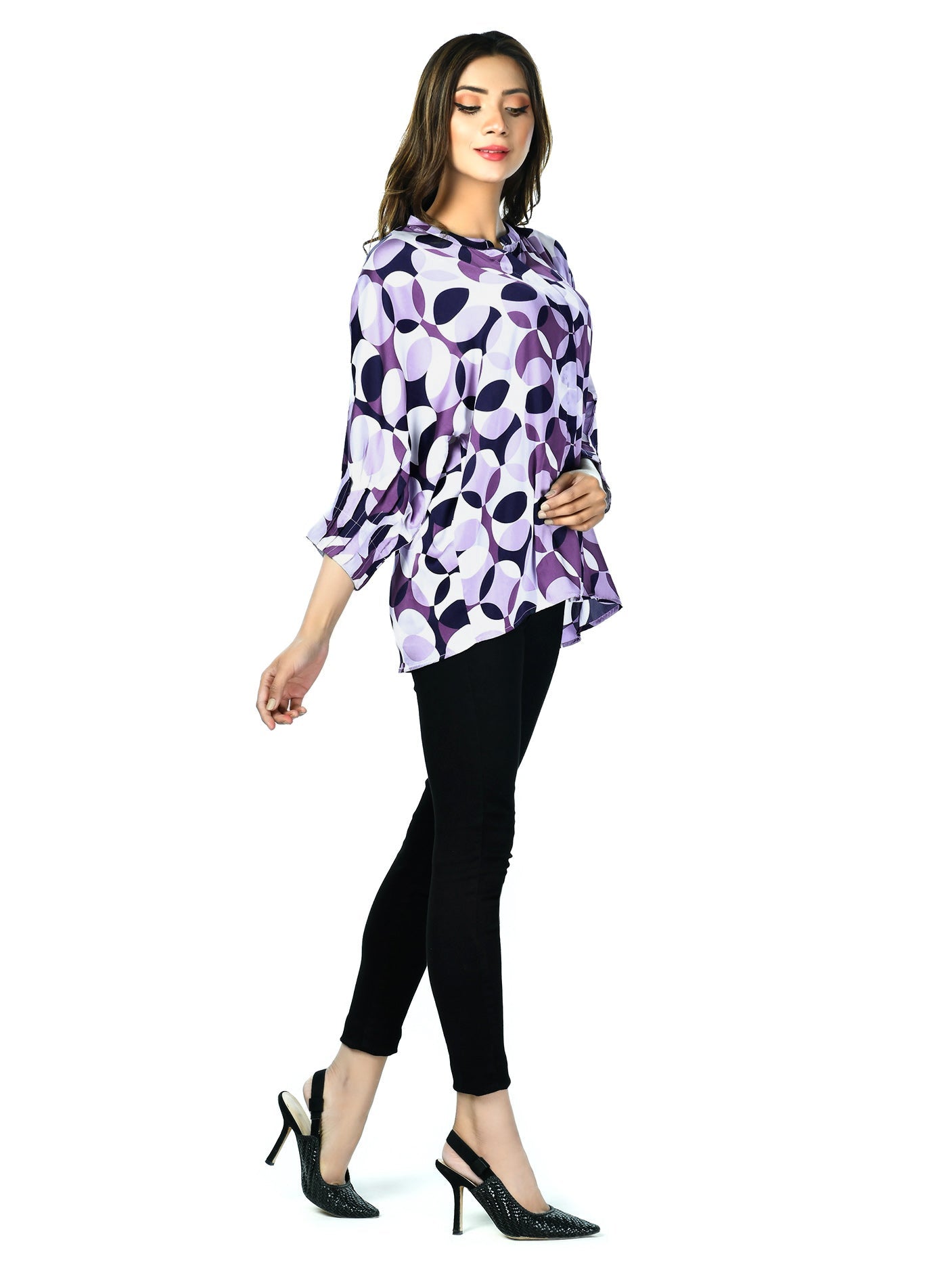 Limelight - Purple Silk Top