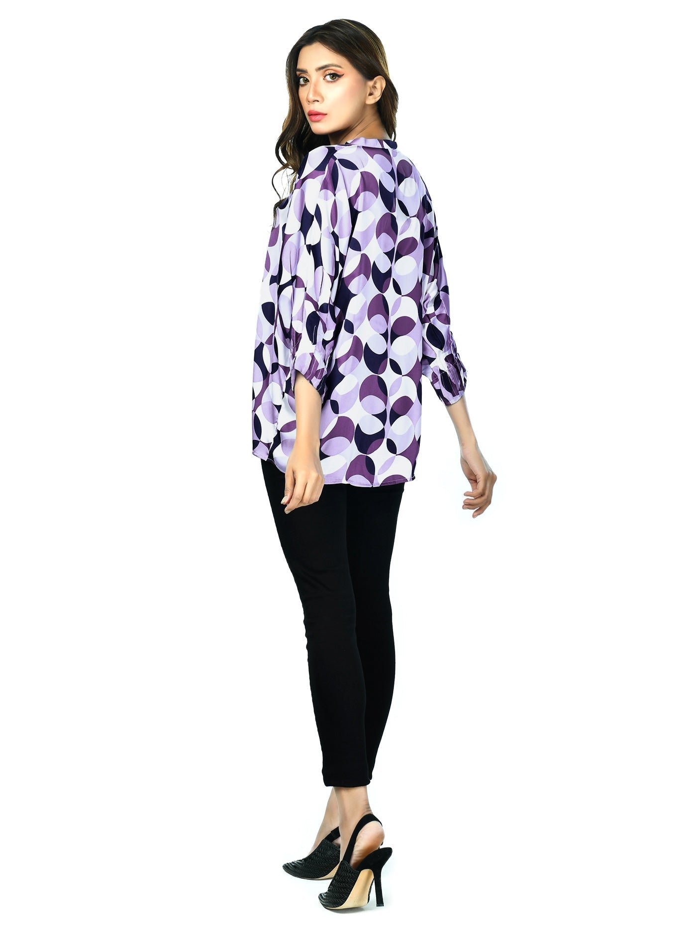 Limelight - Purple Silk Top