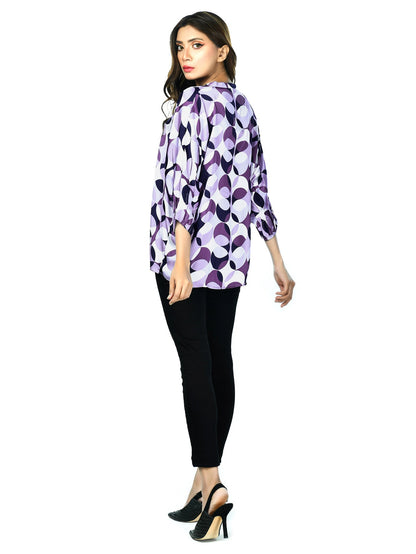 Limelight - Purple Silk Top