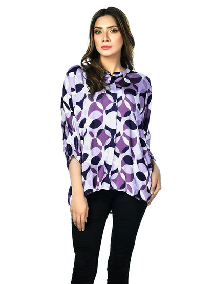 Limelight - Purple Silk Top