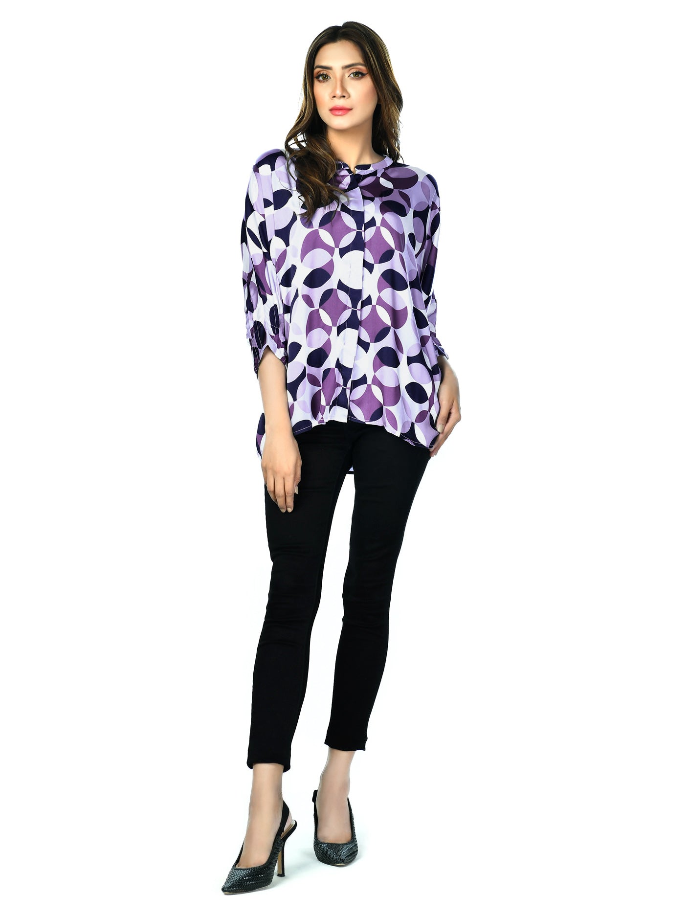 Limelight - Purple Silk Top