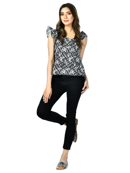 Limelight - Black and White Top