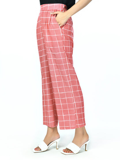 Limelight - Checkered Cotton Pants