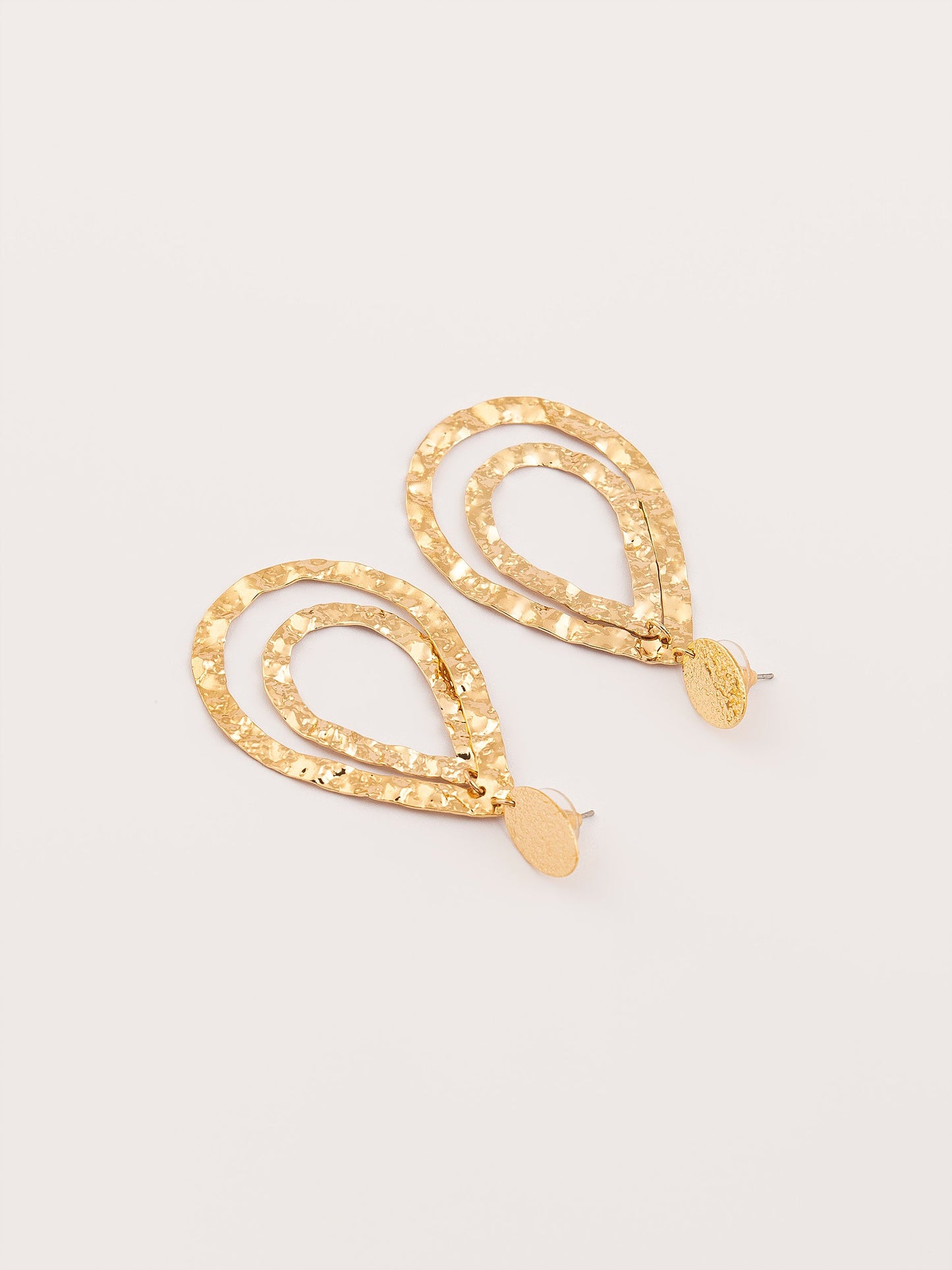 Textured Tear Drop Earrings