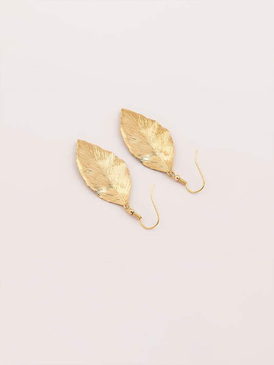 Gold Leaf Earrings