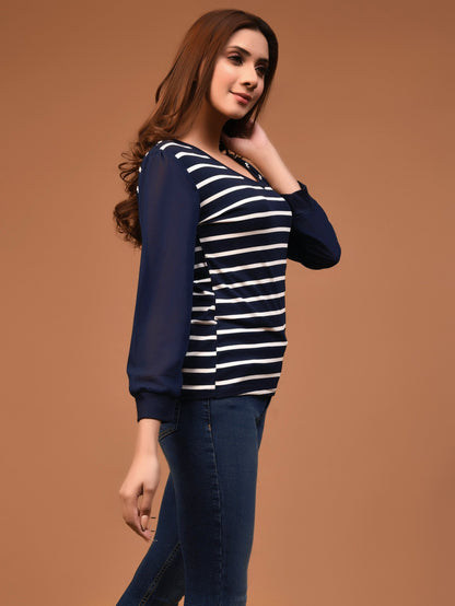 Limelight - Striped Basic Top