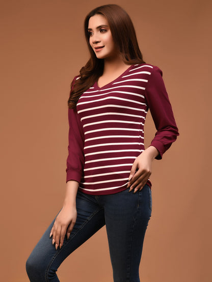 Limelight - Striped Basic Top