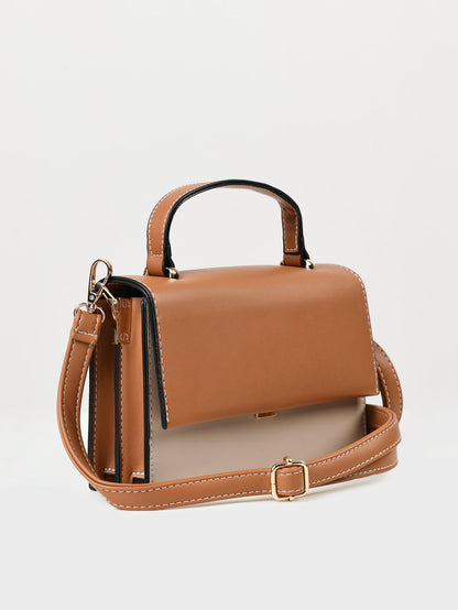 Limelight - Rectangular Two Toned Handbag