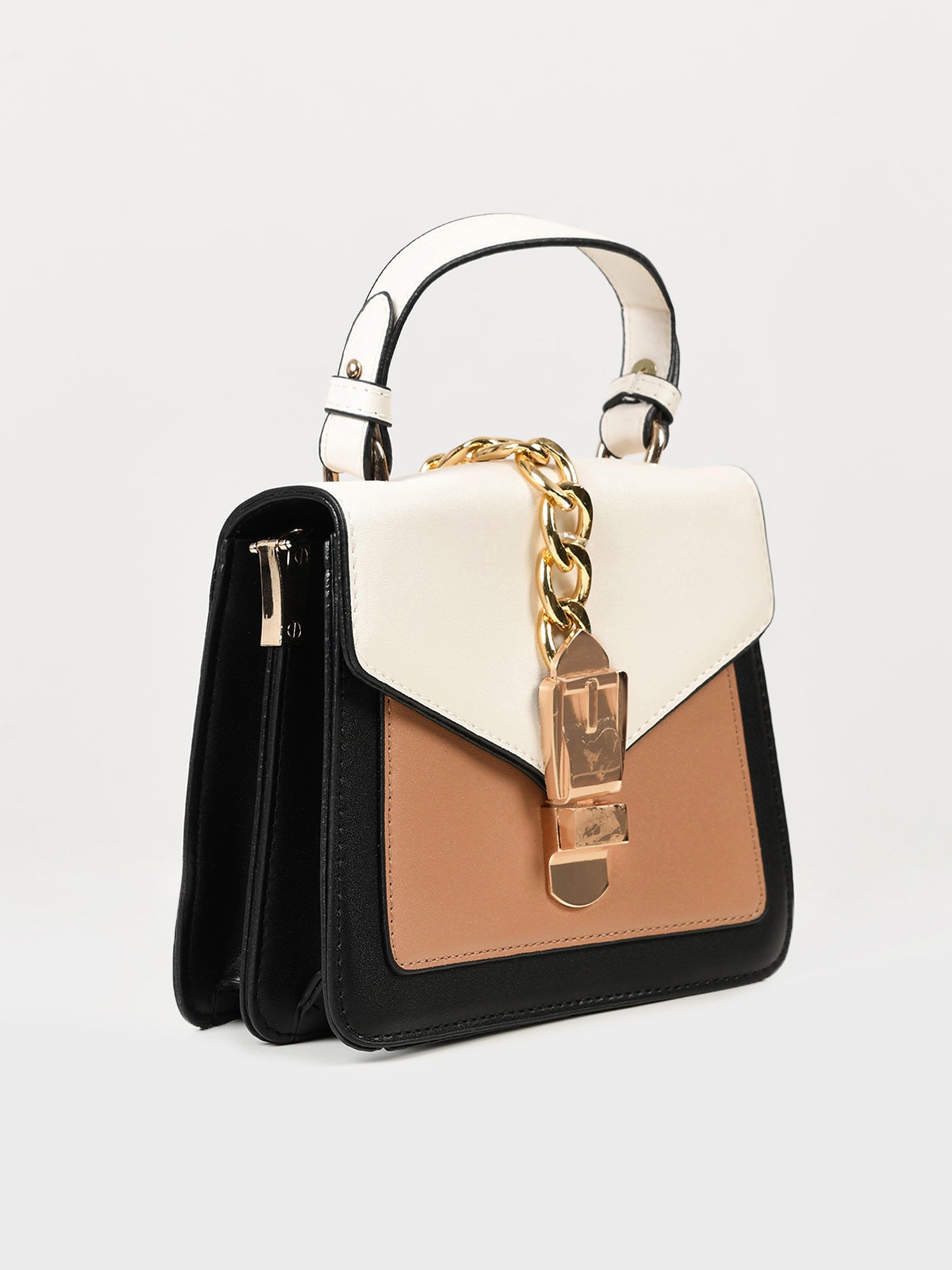 Limelight - Multi Toned Buckle Handbag