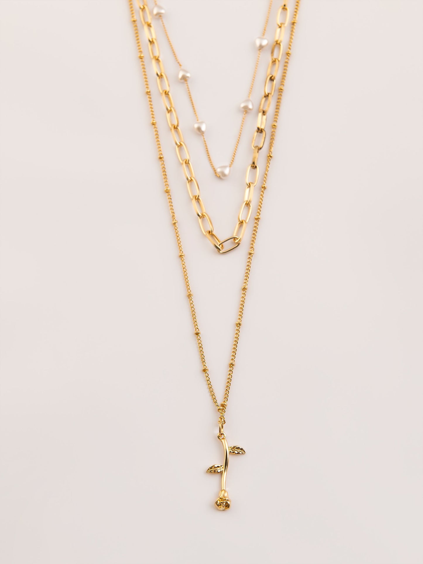 Classic Embellished Layered Necklace