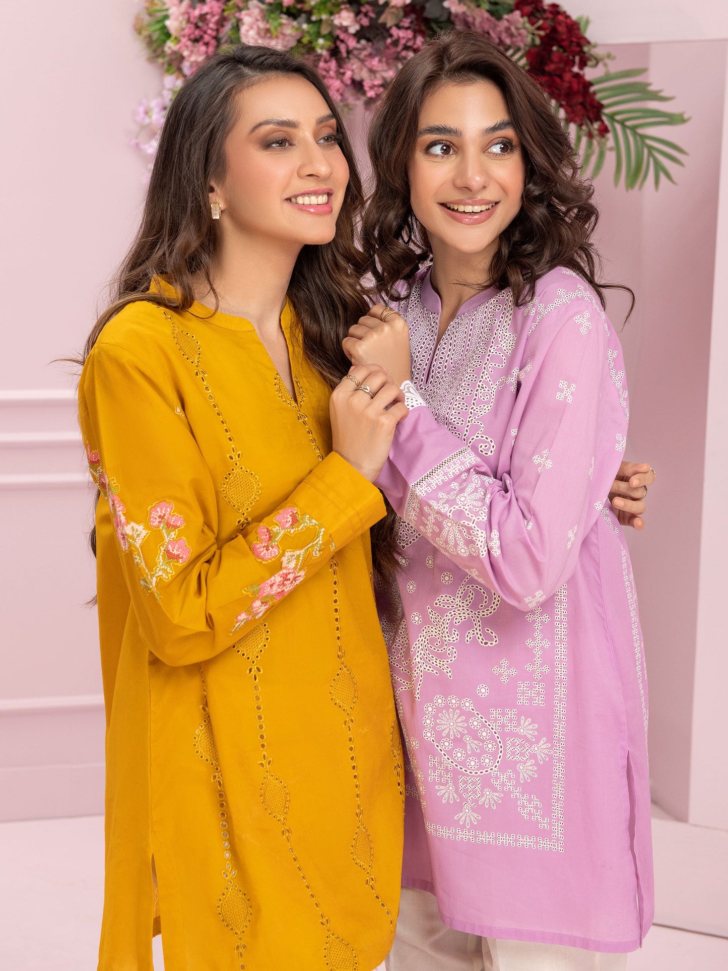 Limelight - Cambric Kurti-Embroidered (Pret)