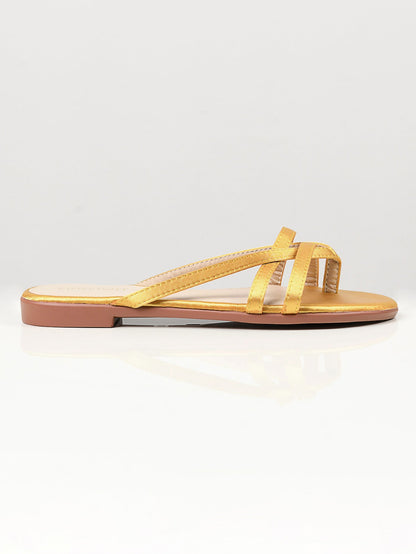 Limelight - Satin Strap Flats