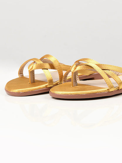 Limelight - Satin Strap Flats