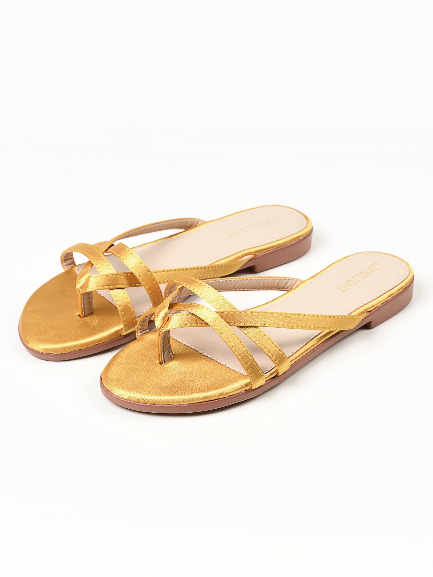 Limelight - Satin Strap Flats