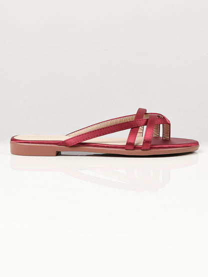 Limelight - Satin Strap Flats