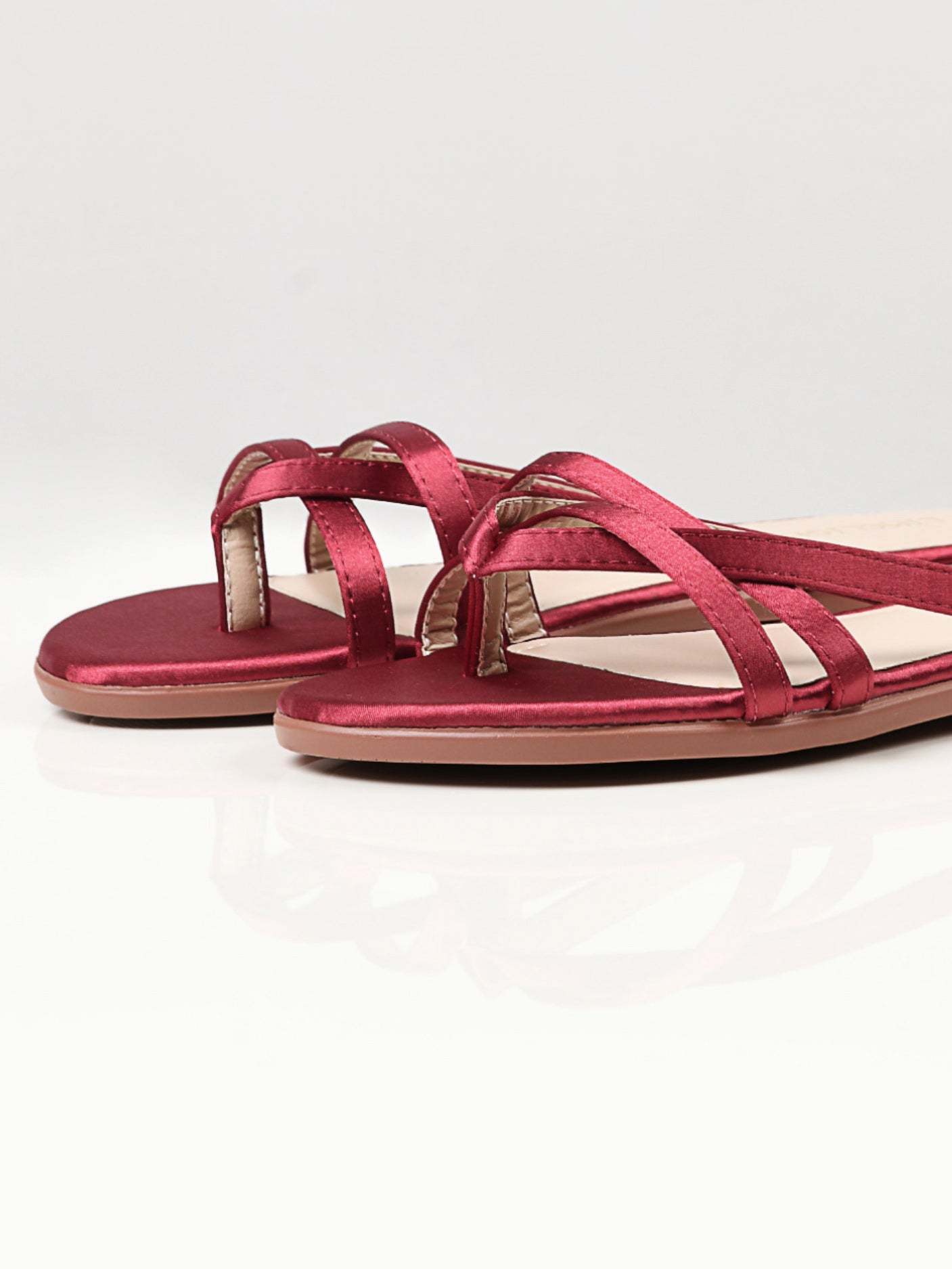 Limelight - Satin Strap Flats