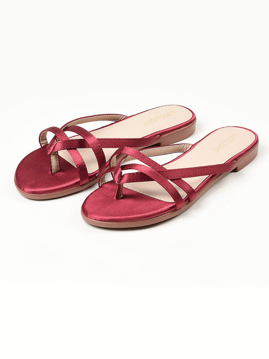 Limelight - Satin Strap Flats