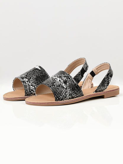 Limelight - Printed Sandals - Black