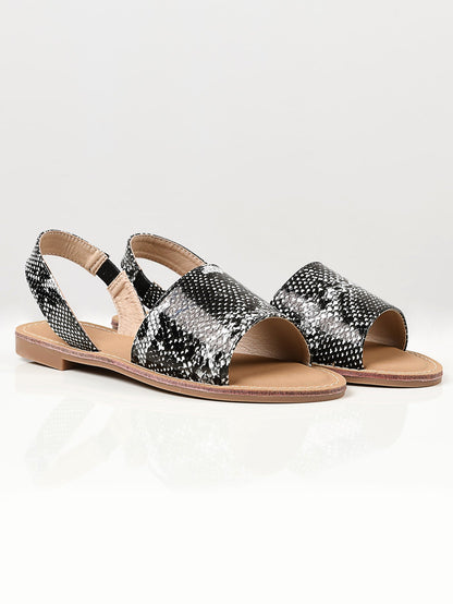 Limelight - Printed Sandals - Black