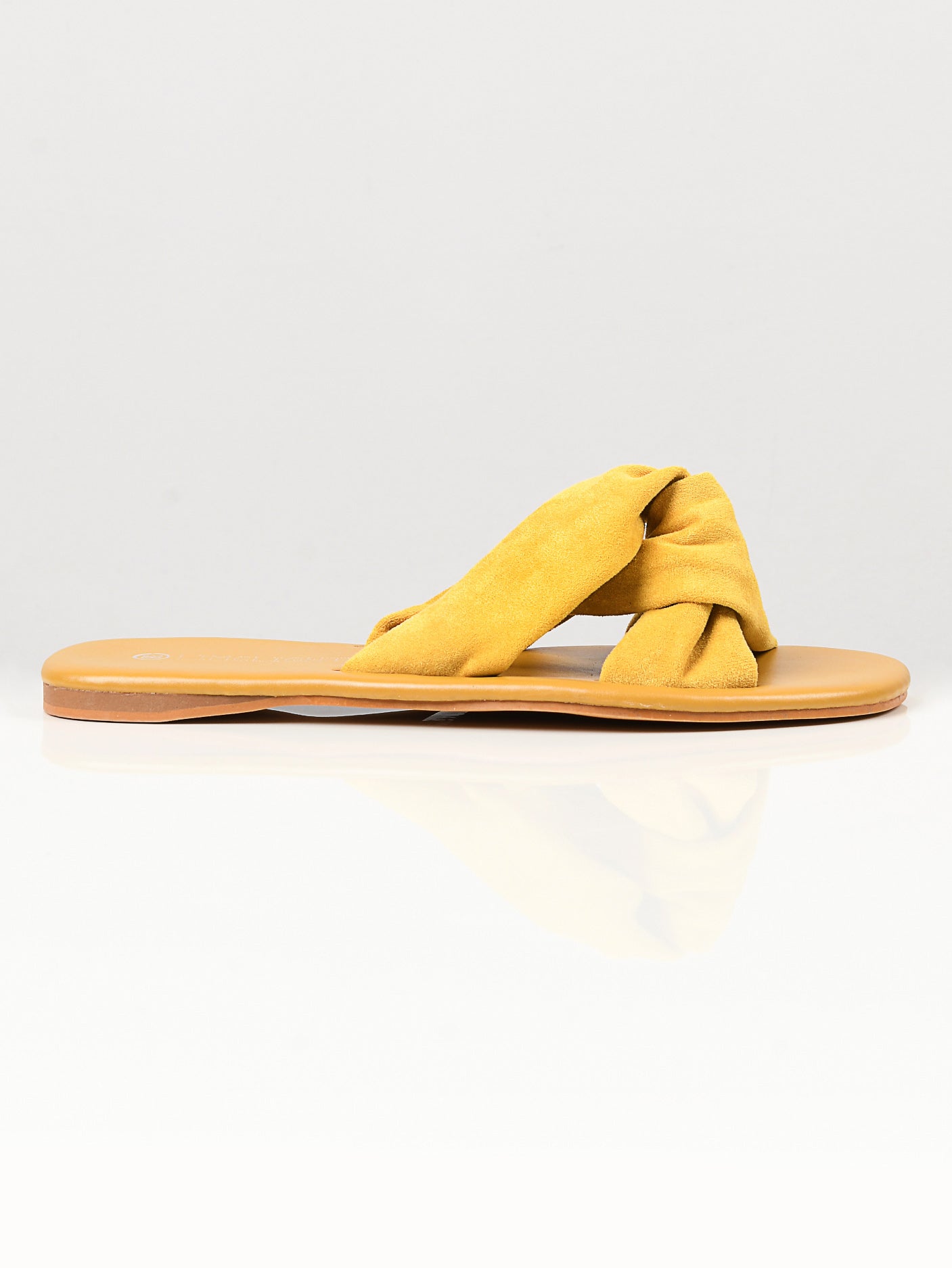 Limelight - Knotted Suede Flats - Yellow