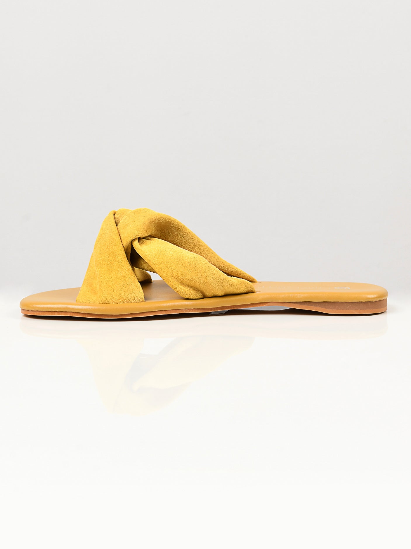 Limelight - Knotted Suede Flats - Yellow