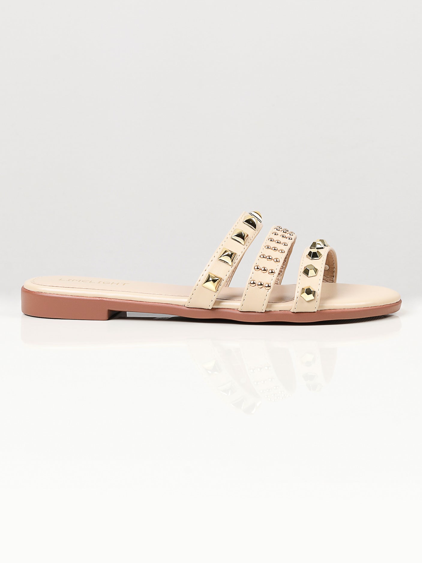 Limelight - Studded Flats - Beige