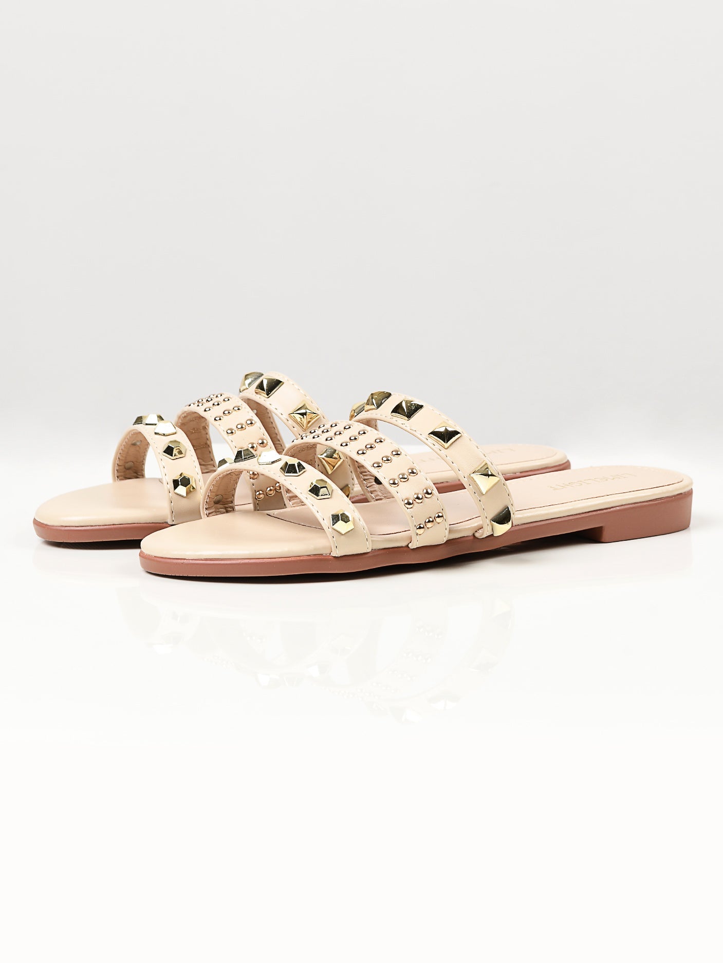 Limelight - Studded Flats - Beige