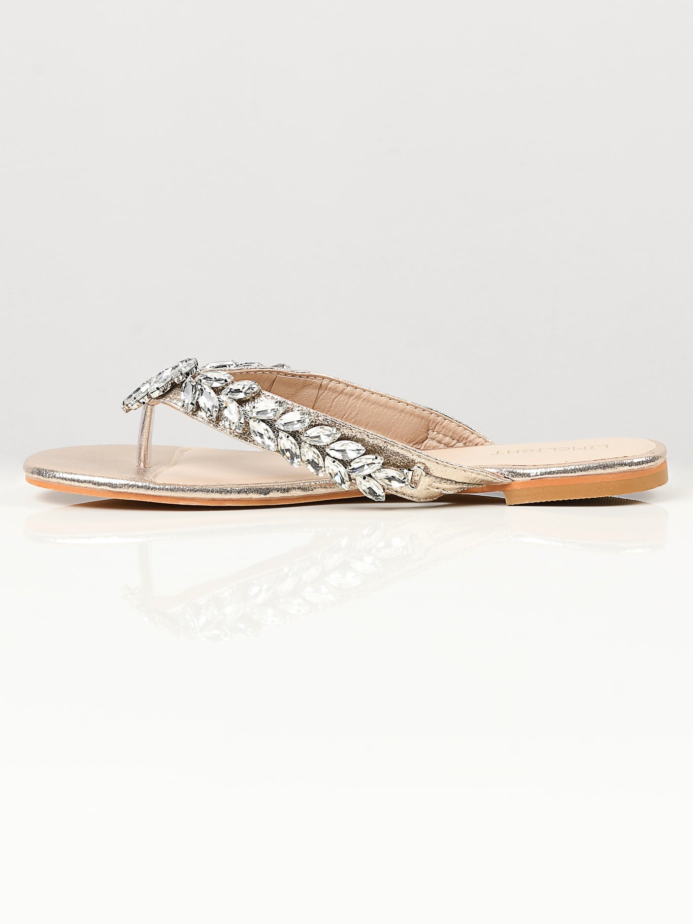 Limelight - Stone Studded Sandals - Gold