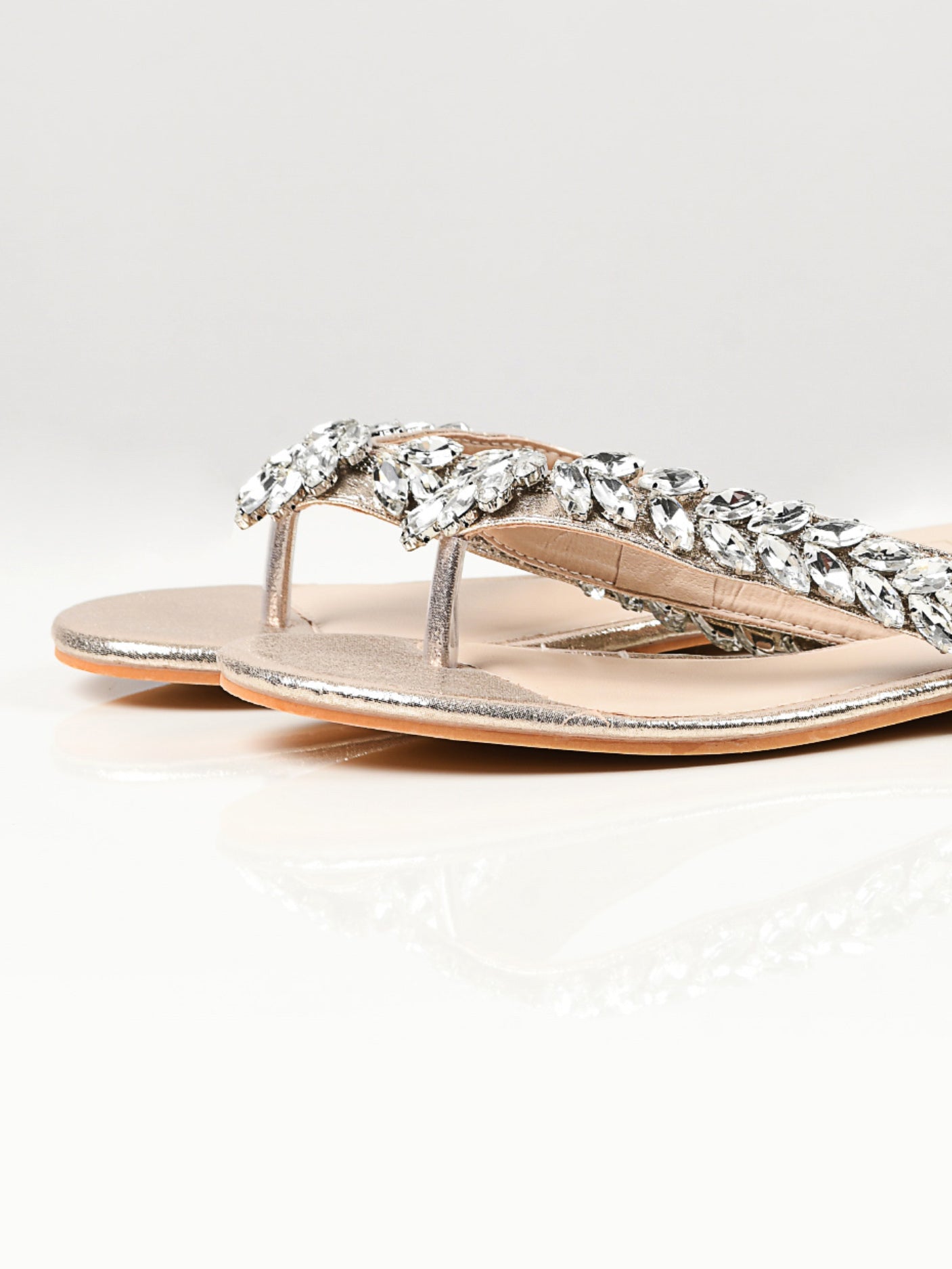 Limelight - Stone Studded Sandals - Gold