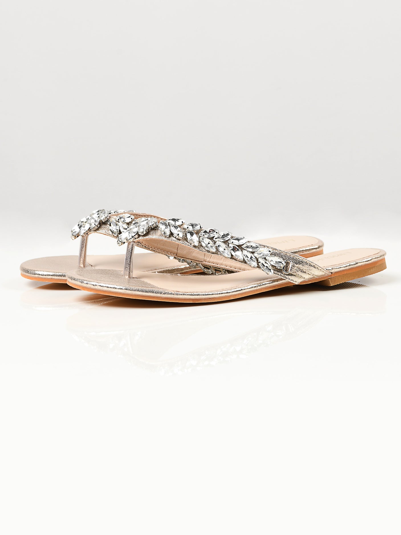 Limelight - Stone Studded Sandals - Gold