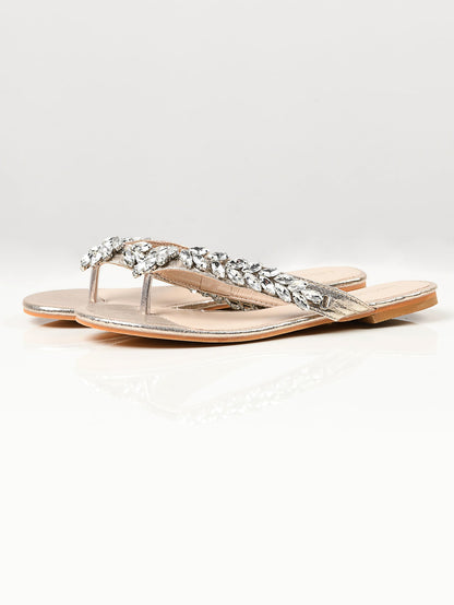 Limelight - Stone Studded Sandals - Gold