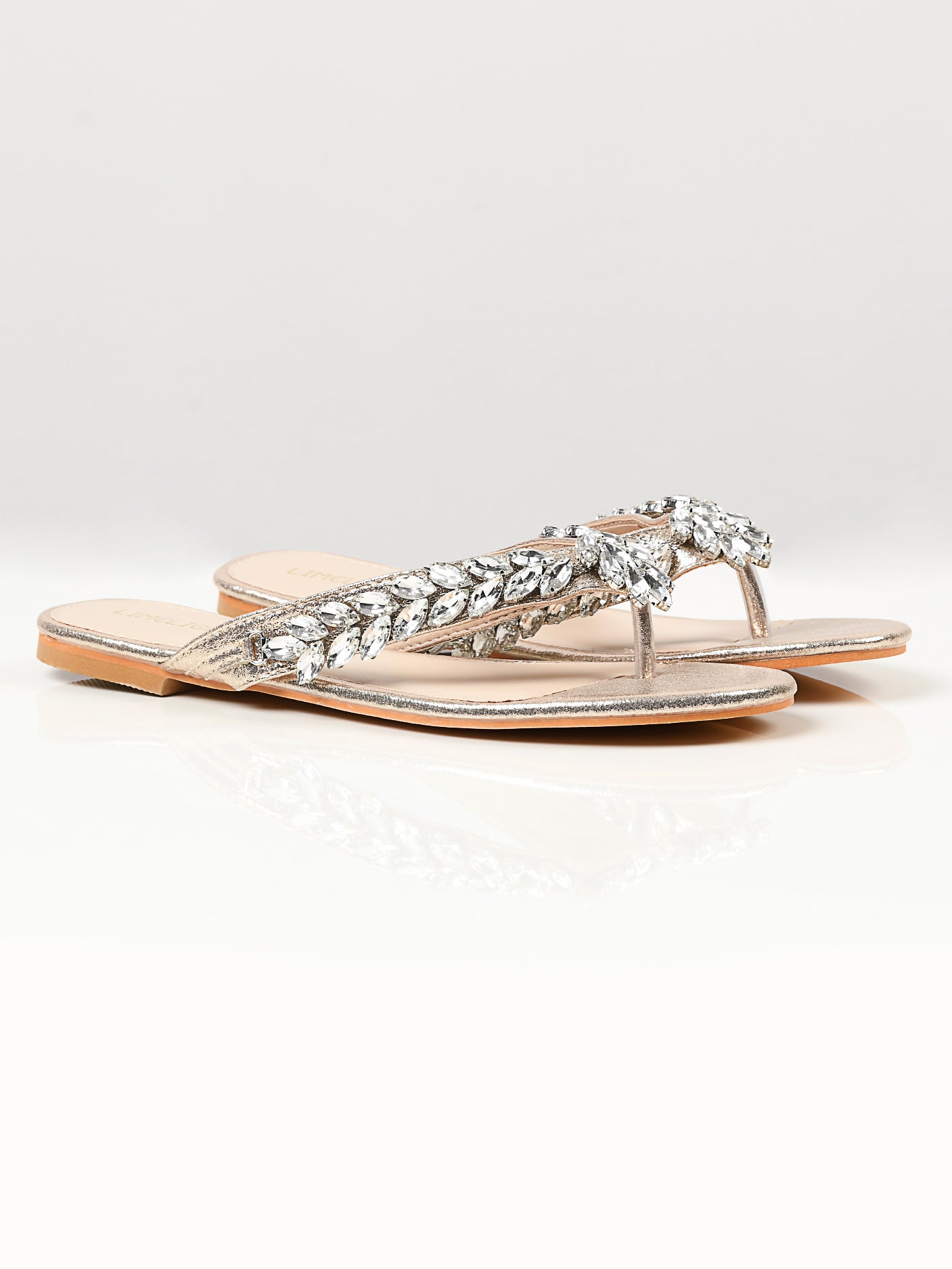 Limelight - Stone Studded Sandals - Gold