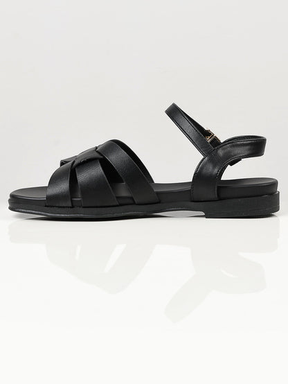 Limelight - Plain Strap Sandals - Black