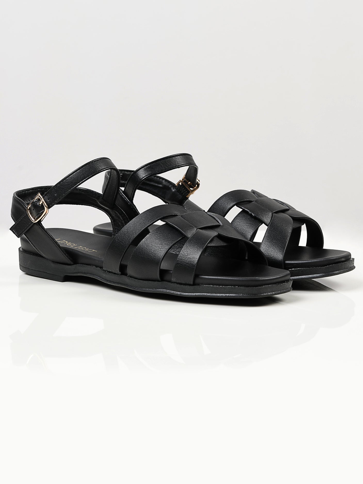 Limelight - Plain Strap Sandals - Black