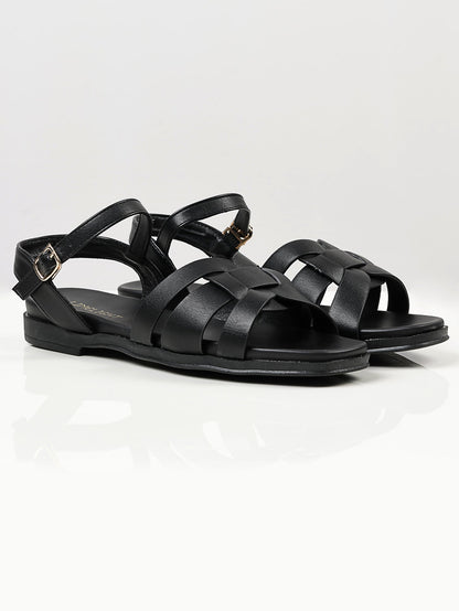 Limelight - Plain Strap Sandals - Black